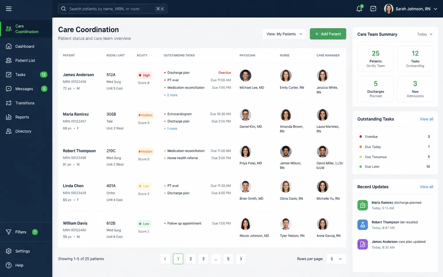 Healthcare — Improving Care Team Coordination Within the EHR